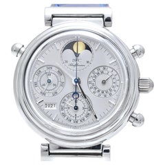 Vintage Platinum IWC Perpetual Calendar Split Second Chronograph Limited Wrist Watch3751