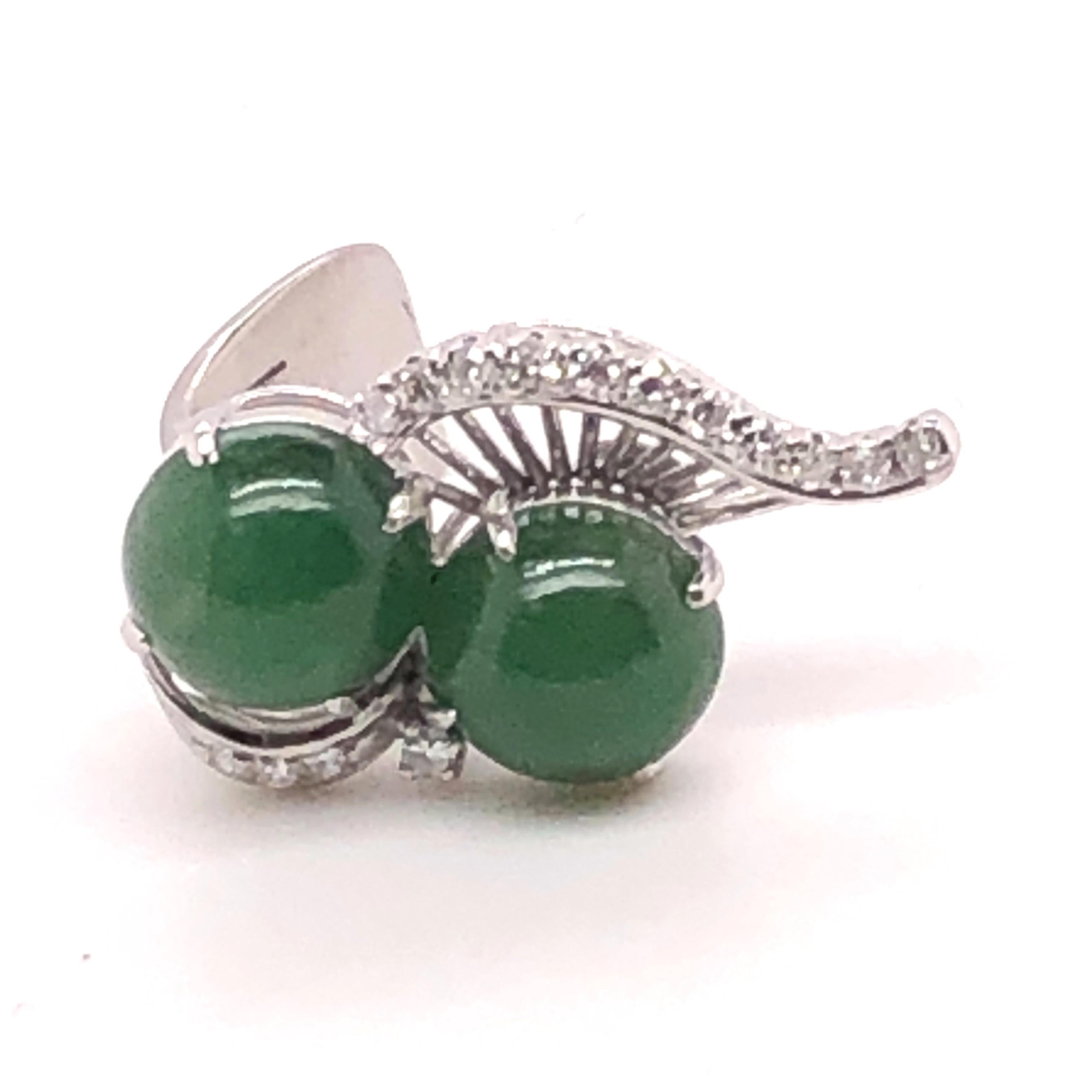 jade ball earrings