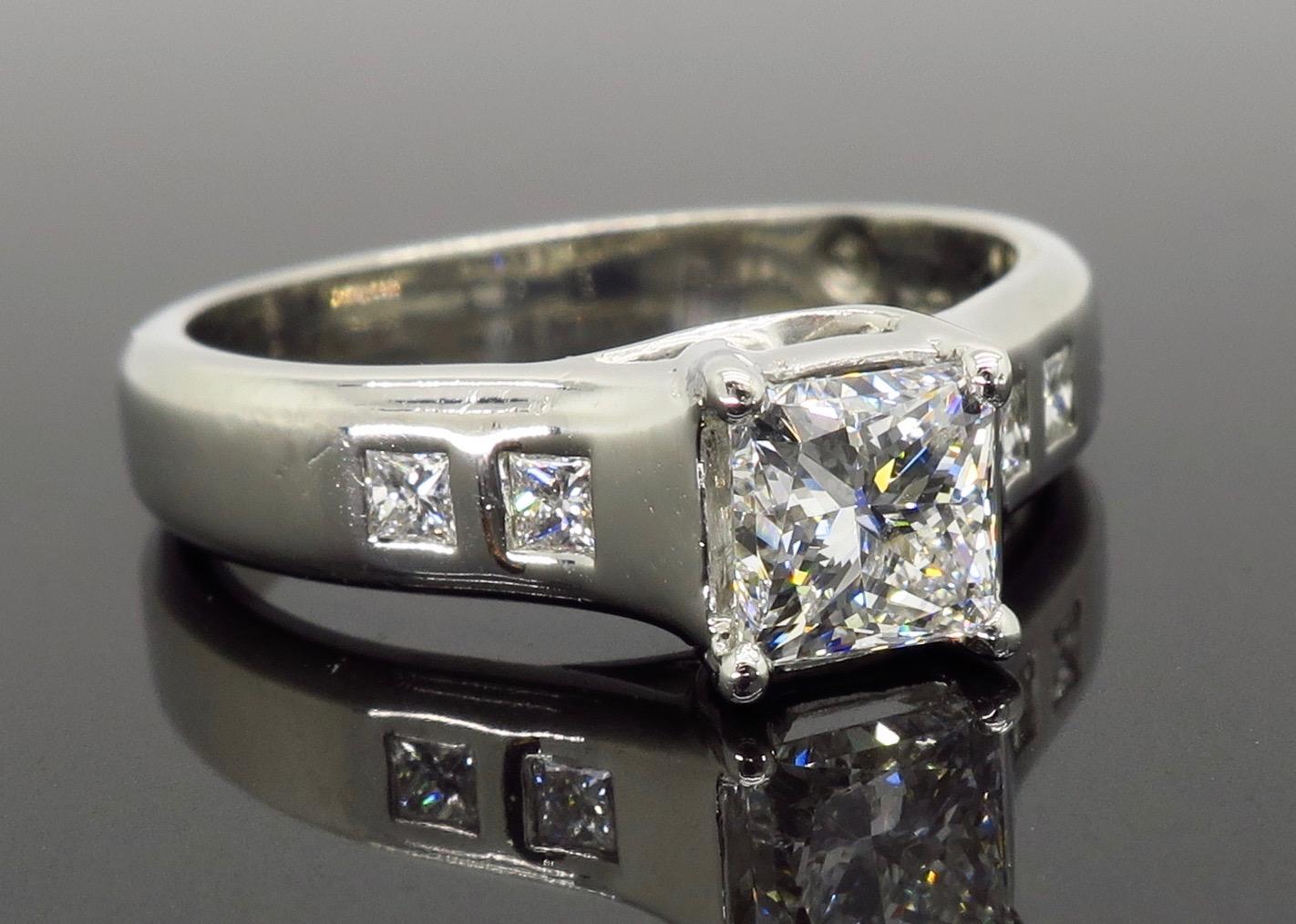 Platinum Jeff Cooper Diamond Engagement Ring  4