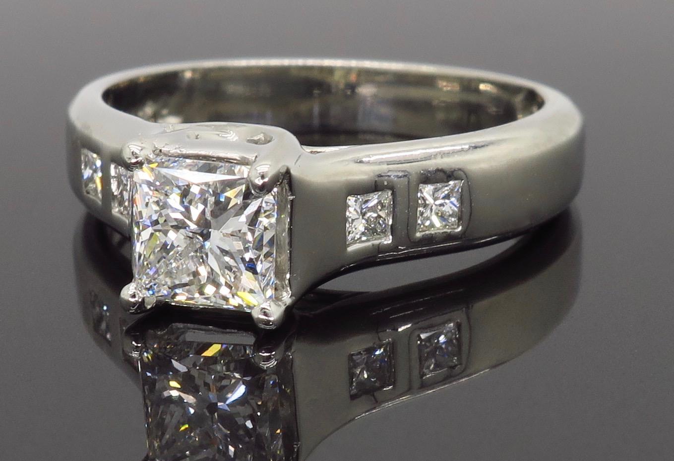 Women's or Men's Platinum Jeff Cooper Diamond Engagement Ring