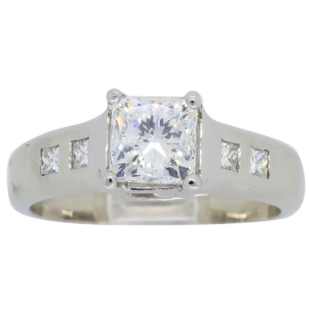 Platinum Jeff Cooper Diamond Engagement Ring 