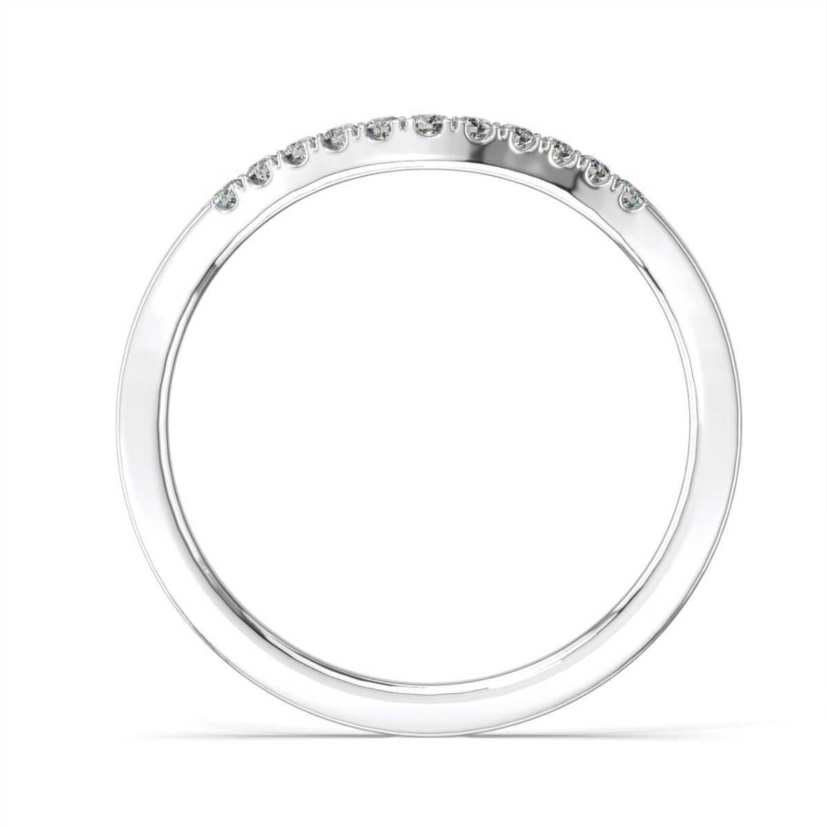 This petite curved band features Micro -Prongs set round brilliant diamonds to match your engagement ring.Experience the difference!

Product details: 

Center Gemstone Color: WHITE
Side Gemstone Type: NATURAL DIAMOND
Side Gemstone Shape: