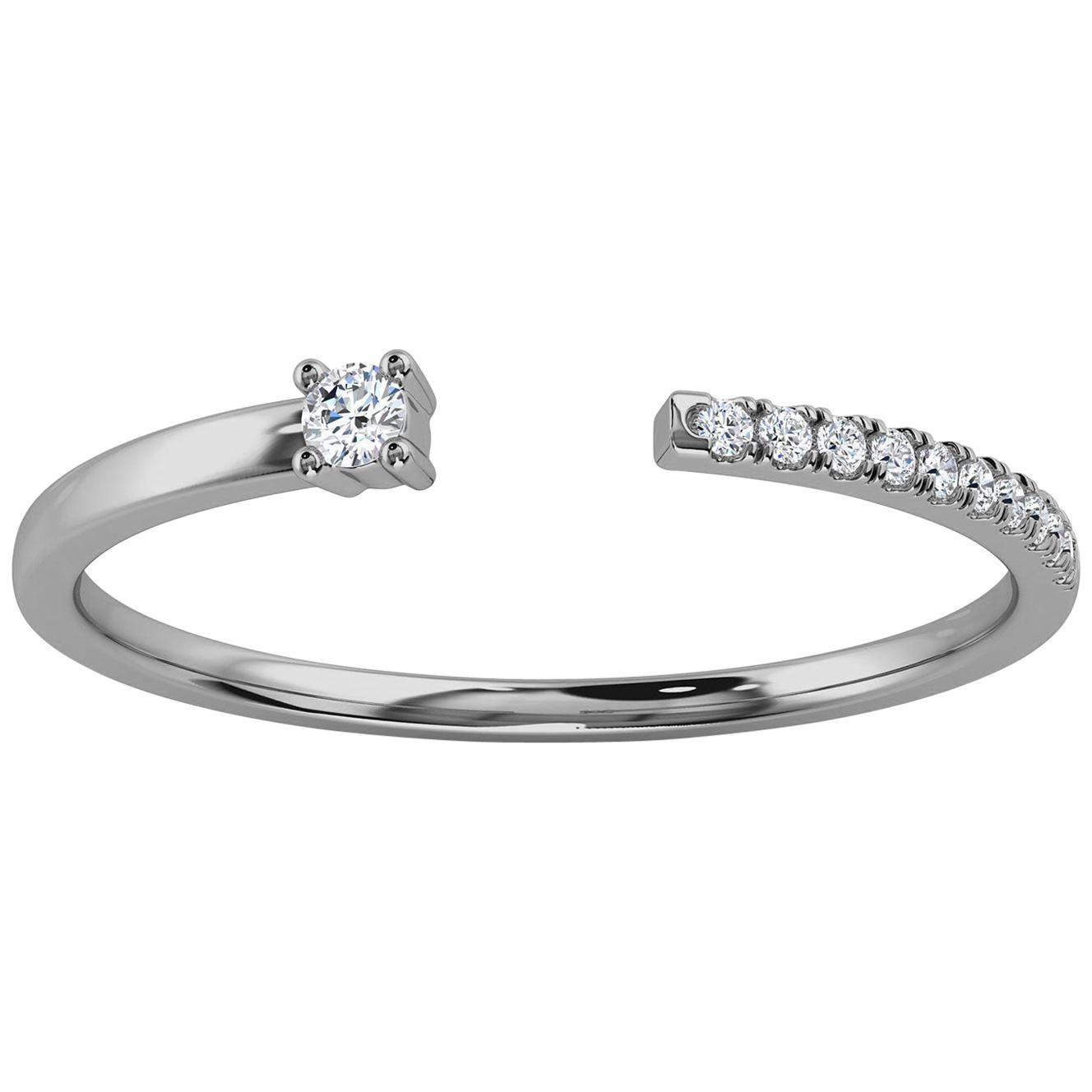 Platinum Klarna Diamond Ring '1/10 Carat'