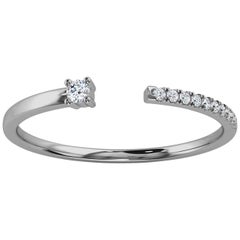 Bague Klarna en platine avec diamants de 1/10 carat