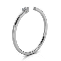 Platinum Klarna Diamond Ring '1/10 Carat'