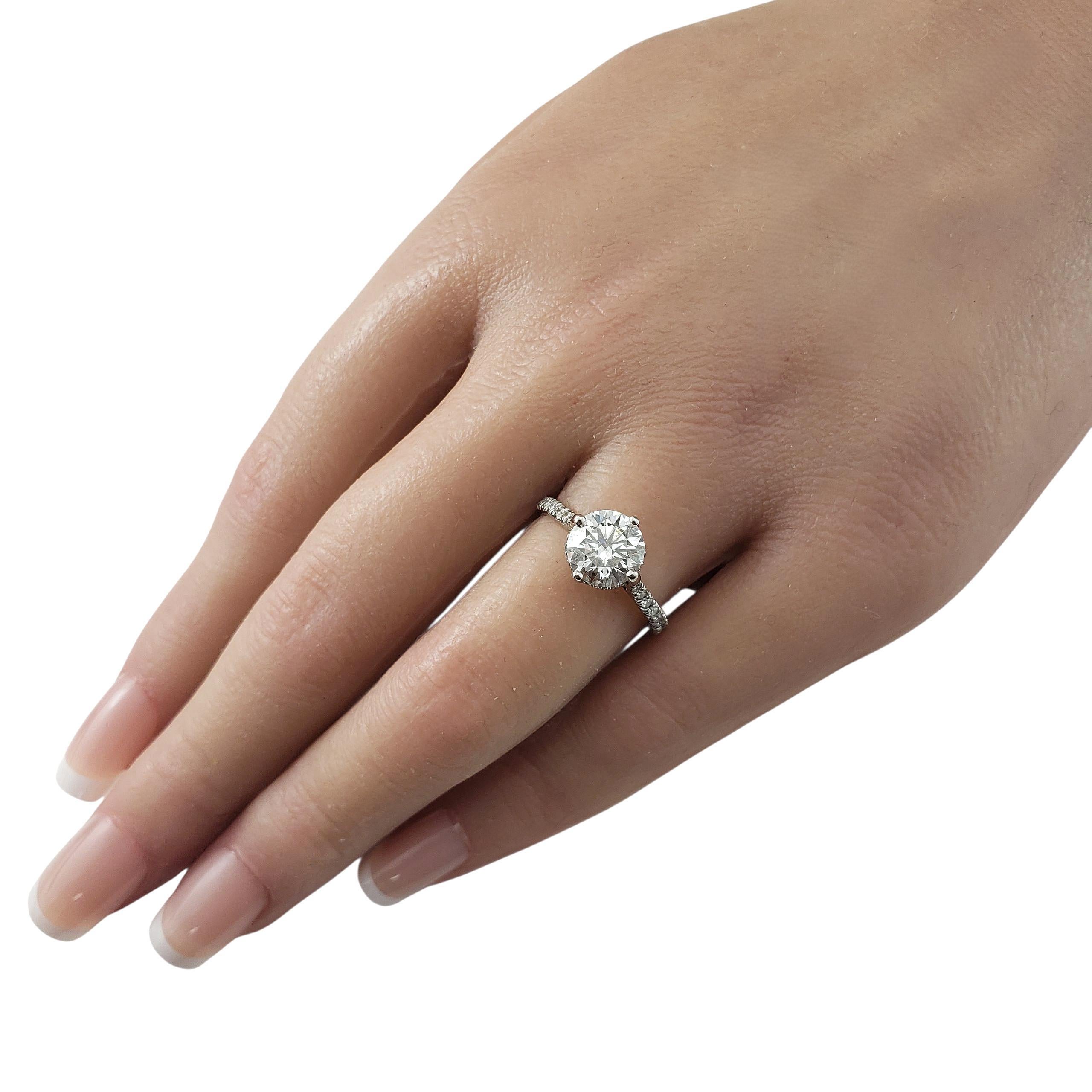 Platinum Lab Grown Diamond Engagement Ring Size 7 IGI Certified #22909 For Sale 1