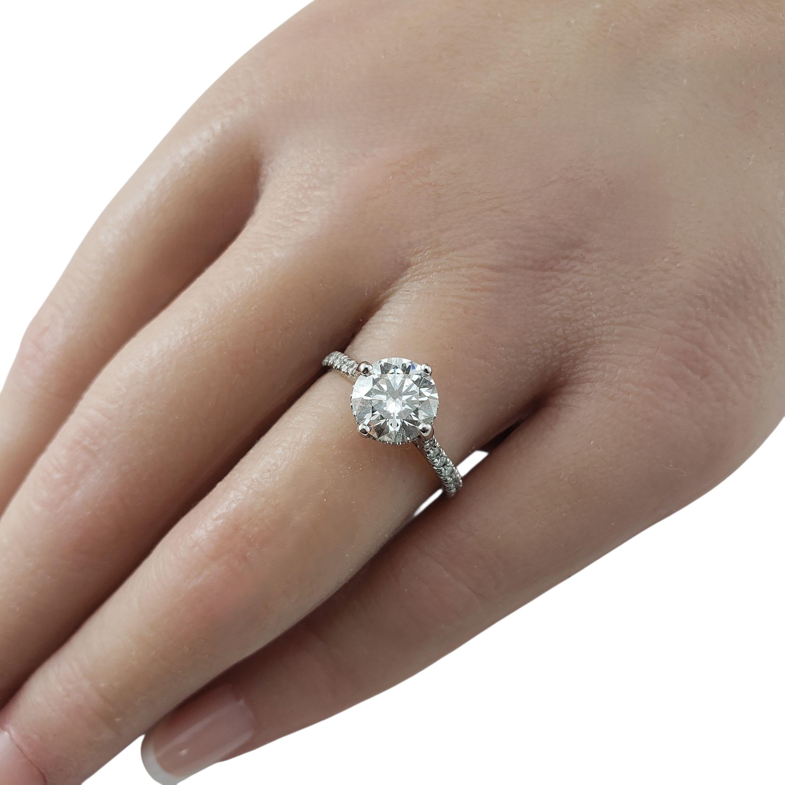 Platinum Lab Grown Diamond Engagement Ring Size 7 IGI Certified #22909 For Sale 2