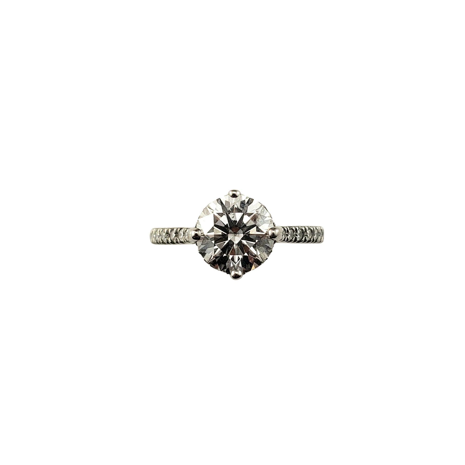 Platinum Lab Grown Diamond Engagement Ring Size 7 IGI Certified #22909 For Sale