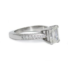Platinum Ladies Diamond Engagement Ring