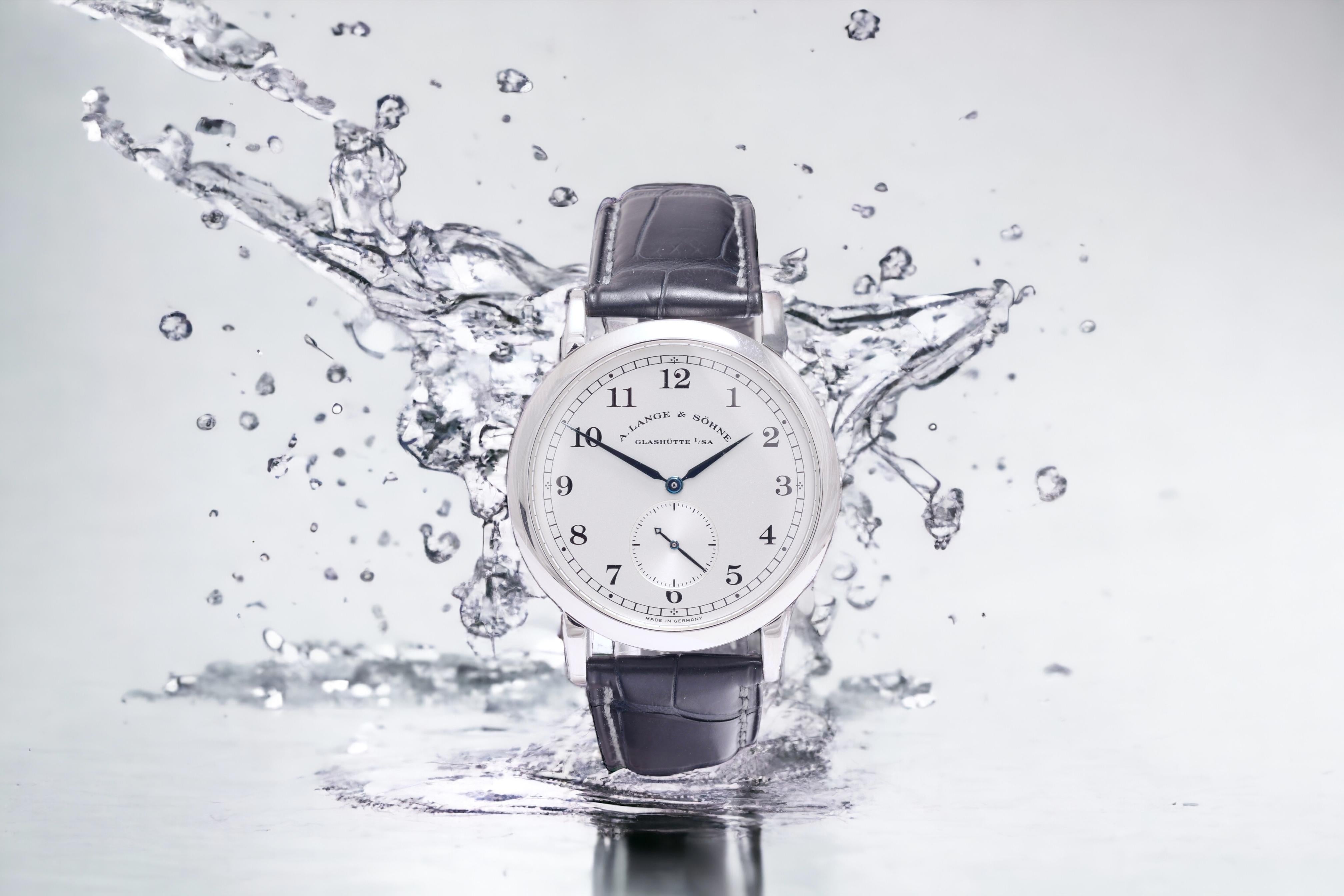 Platinum Lange Sohne 1815 Wrist Watch, Lange Certificate Like New Ref. 206.025 For Sale 7