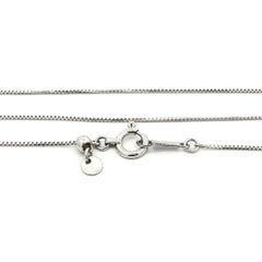 Platinum Large Free Form Fire Jelly Opal & Diamond Pendant Adjustable Box Chain