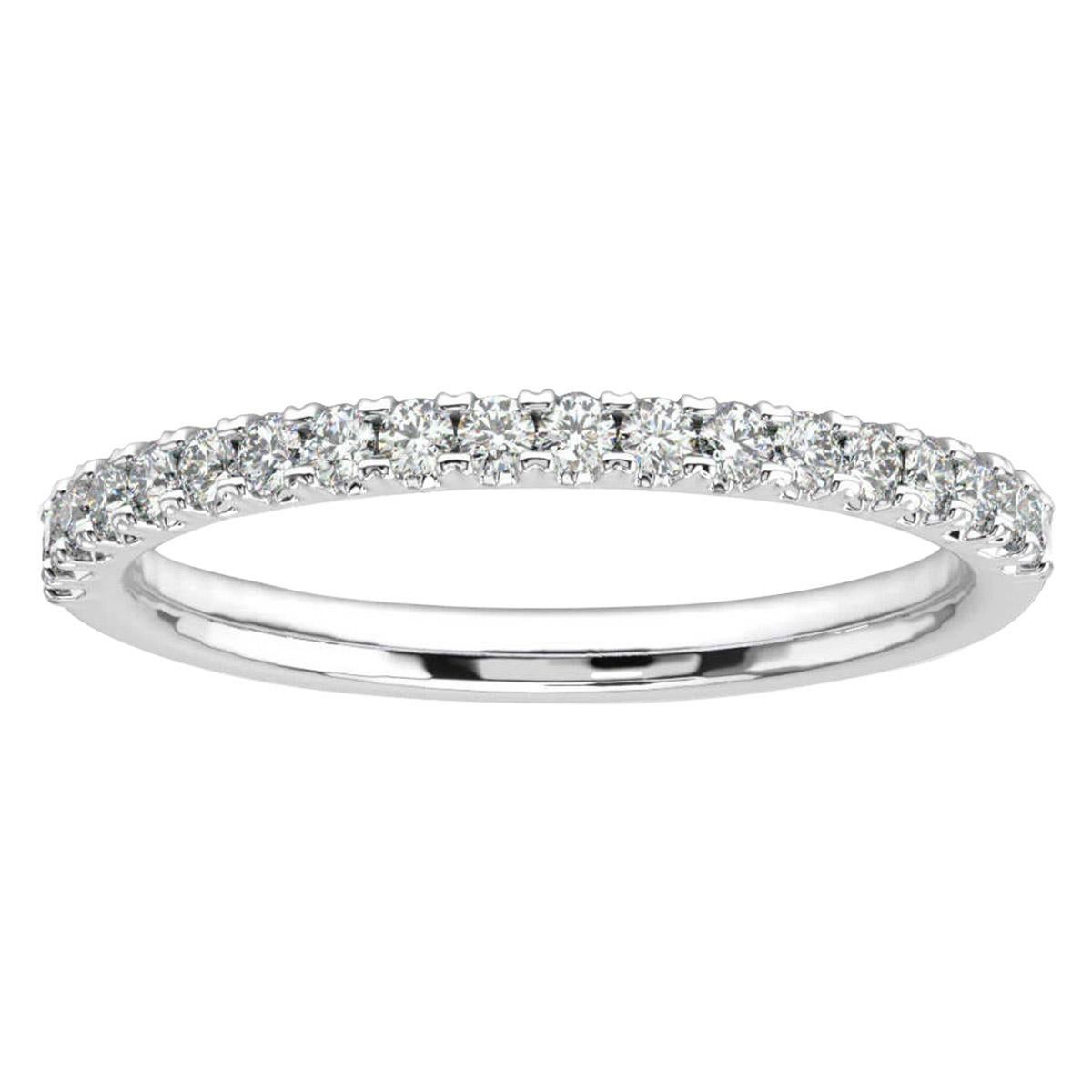Platinum Lauren French Pave Eternity Ring '1/4 Ct. tw' For Sale