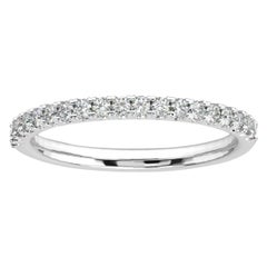 Platinum Lauren French Pave Eternity Ring '1/4 Ct. tw'