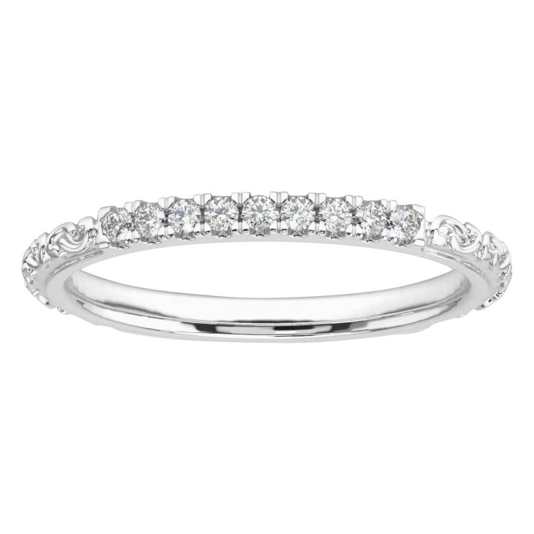 Platinum Leia Diamond Ring '1/10 Ct. Tw'