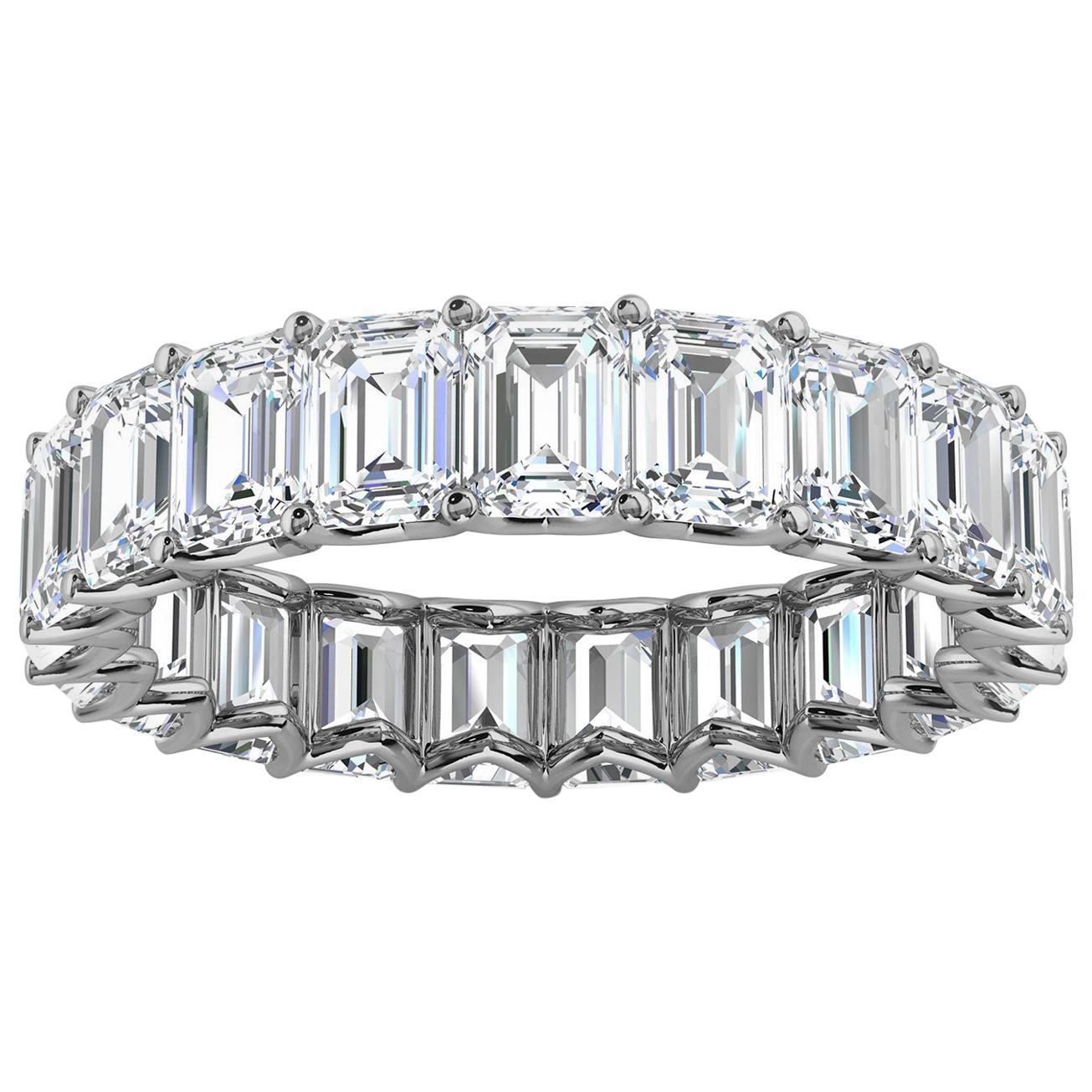 Platinum Leora Eternity Emerald Diamomd Ring '4 Ct. tw'