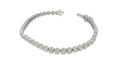 Platinum Line Bracelet With 6.8Ct Diamond