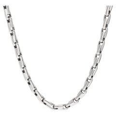 Platinum Link Chain, Made in Italy