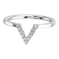 Platinum Lir Diamond Ring '1/10 Carat'