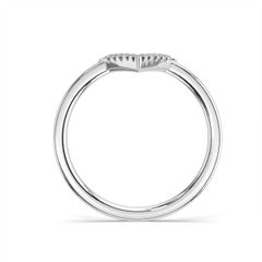 Platinum Lir Diamond Ring '1/10 Carat'