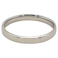 Platinum Wedding band Low-Domed Modern Court Band, made in London
