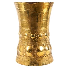 Vaso Auri in platino lucido di deBlona