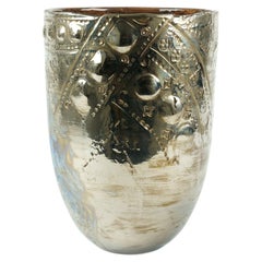 Platinum Luster Viel Vase by deBlona