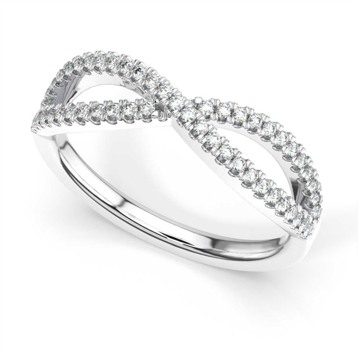 Round Cut Platinum Marielle Diamond Ring '1/4 Ct. Tw' For Sale