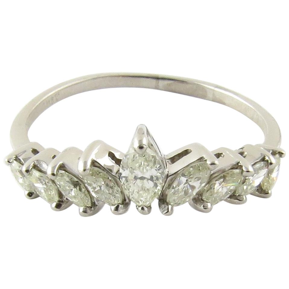Platinum Marquis Diamond Ring