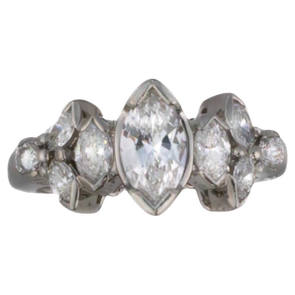 Platinum Marquise
Brilliant Cut Diamond Band