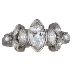 Platinum Marquise
Brilliant Cut Diamond Band