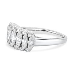 Platinum Marquise Diamond Band
