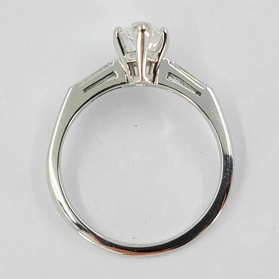 platinum marquise engagement ring