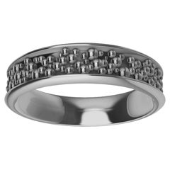 Used Platinum Mens Wedding Band "Champagne Bubbles"