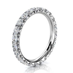 Platinum Mia French Pave Diamond Eternity Ring '1 1/2 Ct. Tw'
