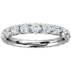 Platinum Mia French Pave Diamond Eternity Ring '1 1/2 Ct. Tw'