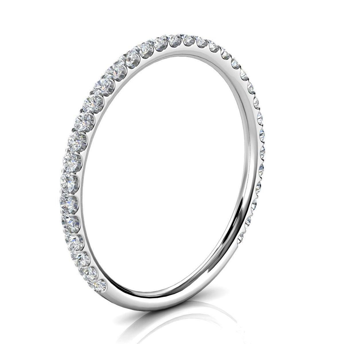 For Sale:  Platinum Mini Micro-Prong Diamond Ring '1/4 Ct. Tw' 2
