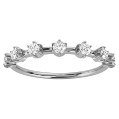 Platinum Minimalist Ophra Diamond Ring '1/4 Ct. tw'