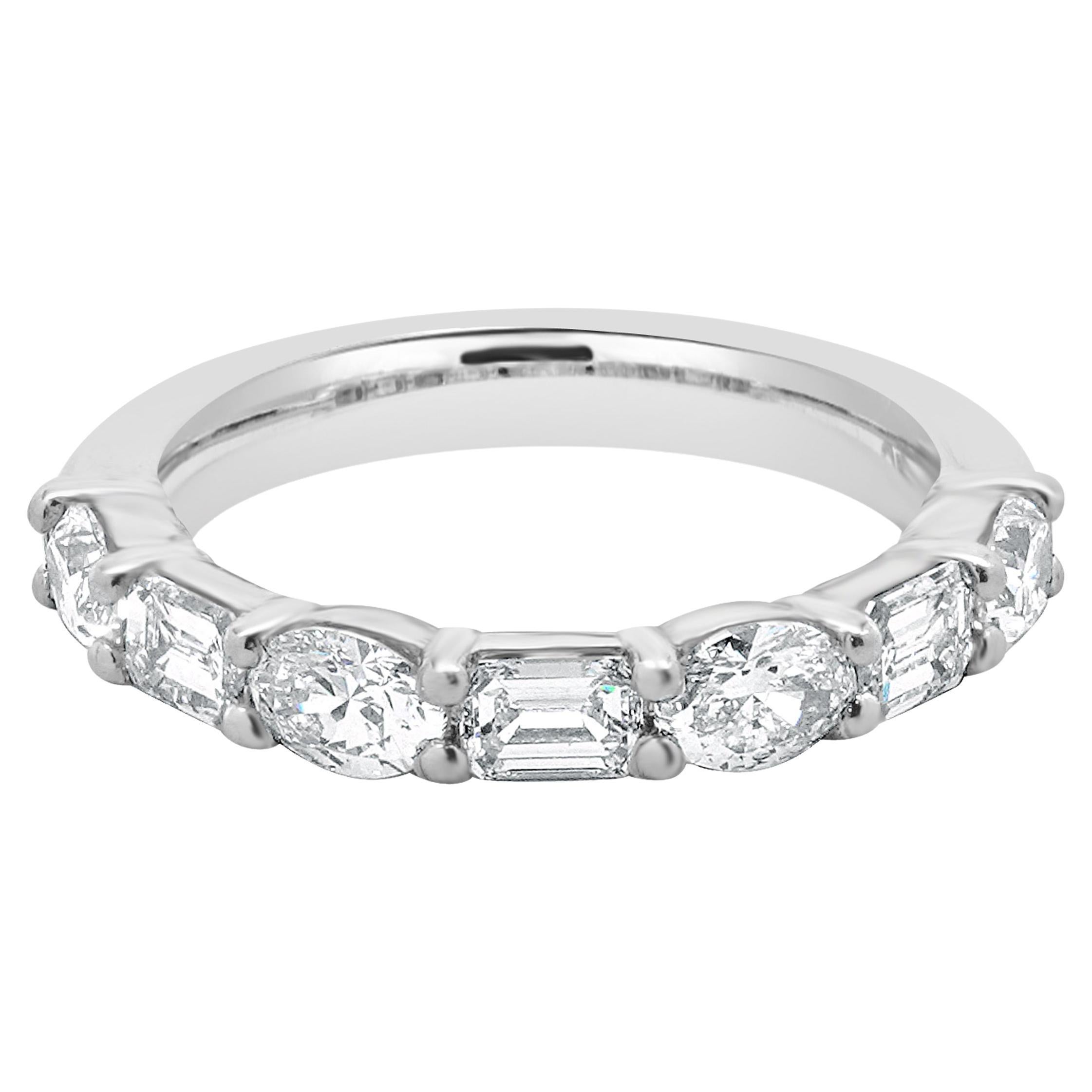 Platinum Mixed Diamond Band