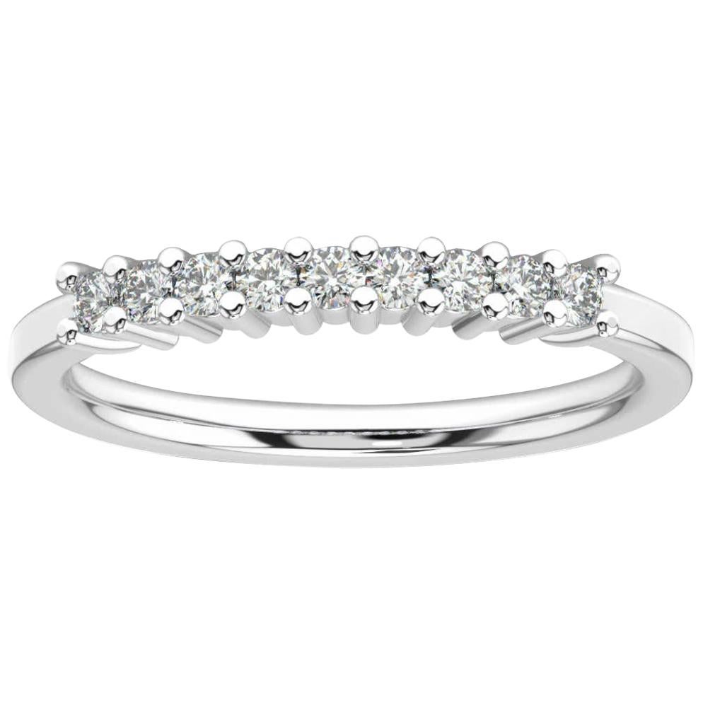 Platinum Muareen Petite Diamond Ring '1/4 Ct. Tw' For Sale