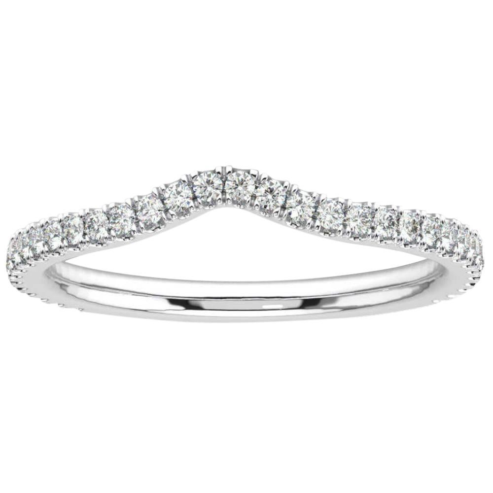 Platinum Nati Diamond Ring '1/4 Carat' For Sale