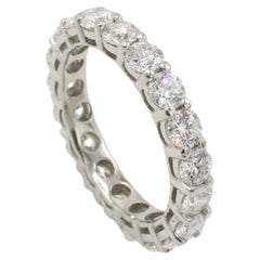 Platinum Natural 2.00 Carat Diamond Eternity Band Wedding Ring 