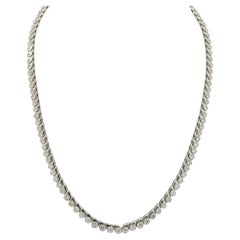 Collana di diamanti naturali in platino