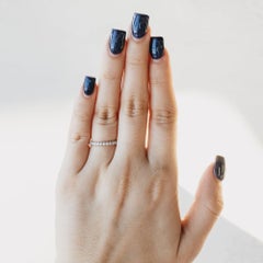 Platin Naturdiamant Eternity Band