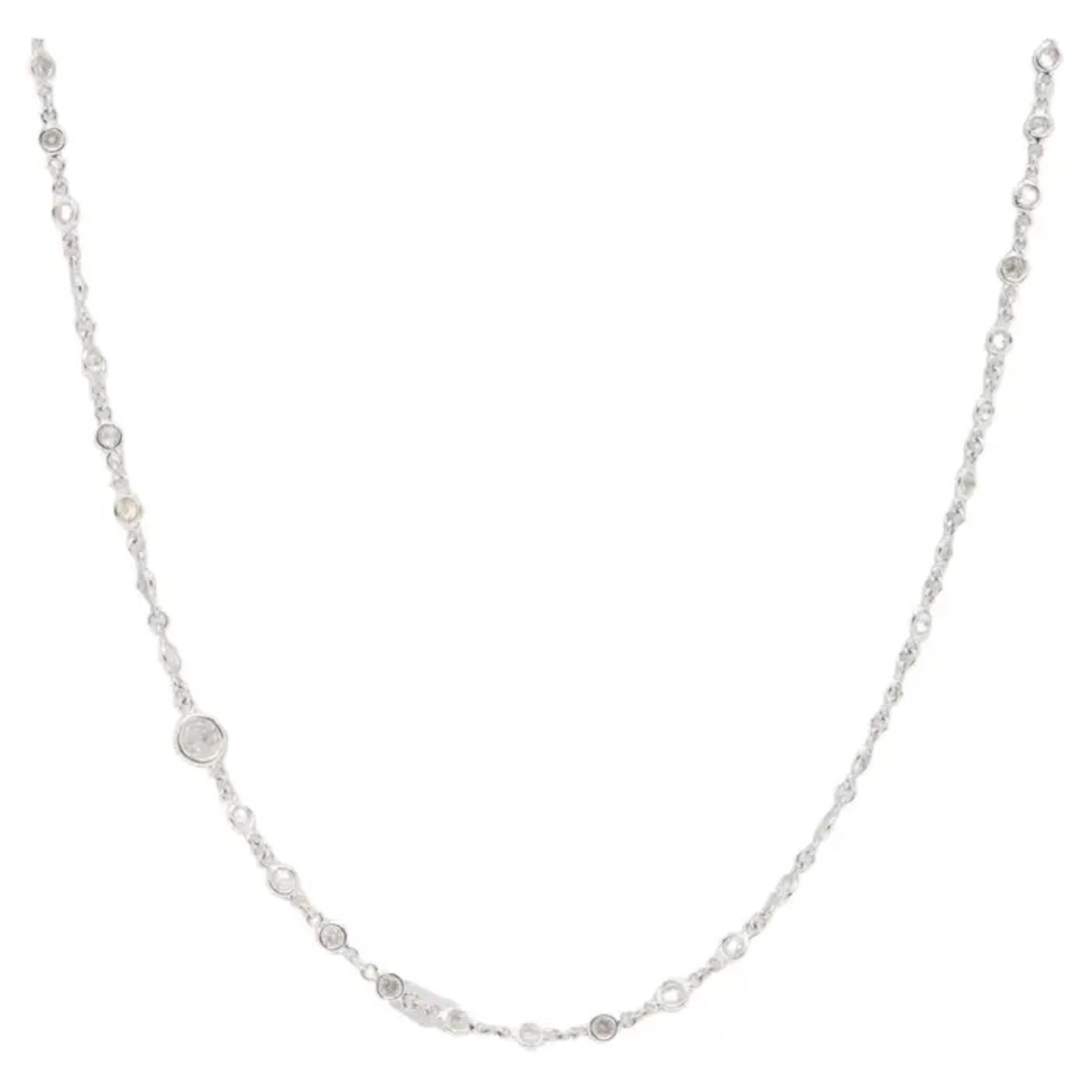 Collier en platine avec diamants naturels The Yard en vente 3
