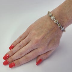Platinum Natural Fancy Colored Diamond Bracelet