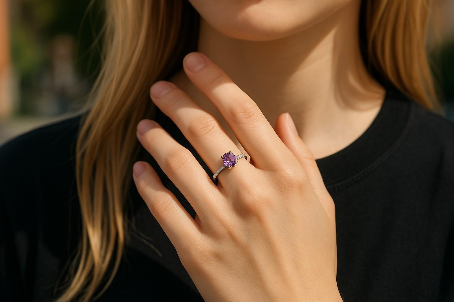 Platin Natürlicher lila Ceylon Saphir und Diamant Ring GIA zertifiziert im Zustand „Gut“ im Angebot in New York, NY