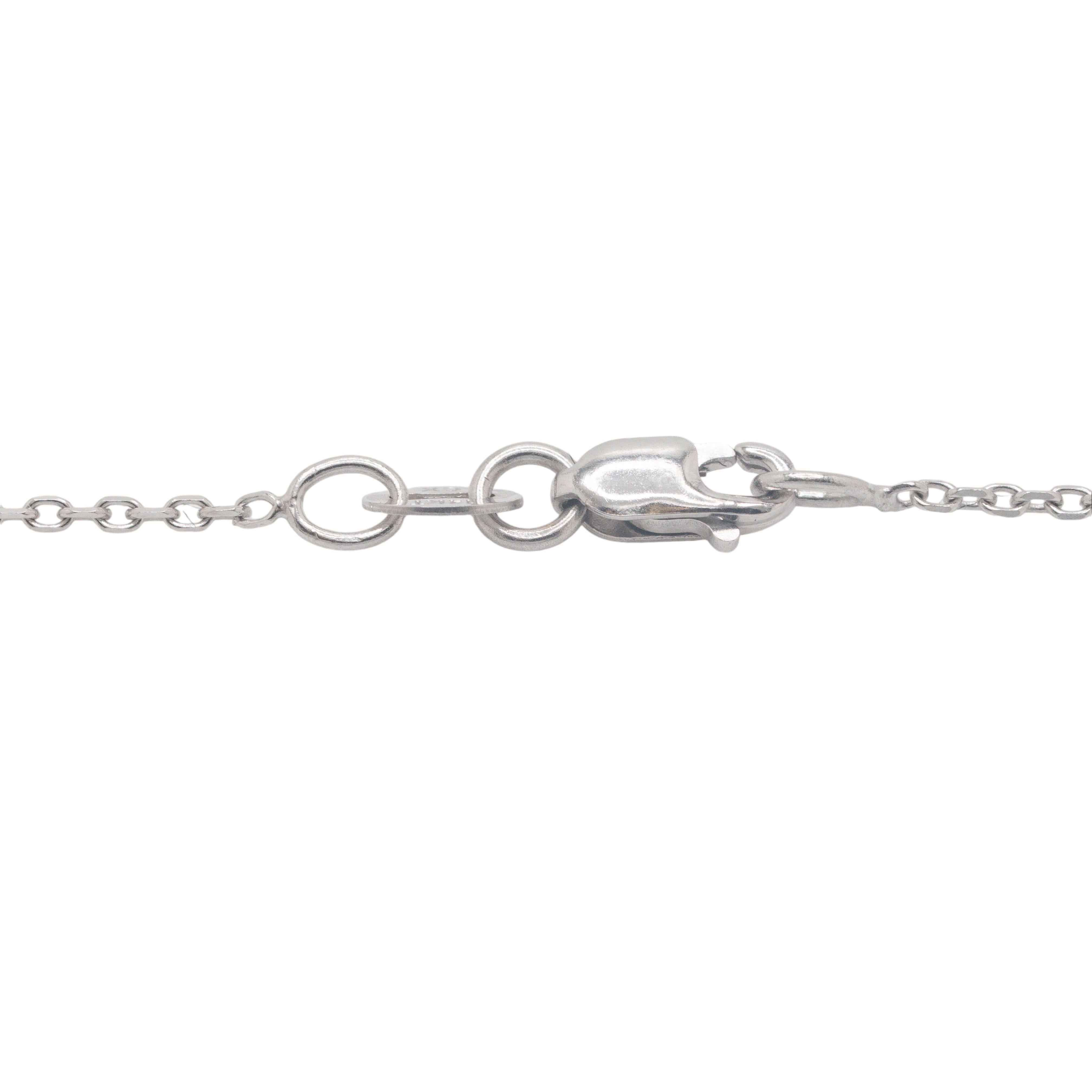 Pendentif croix en platine avec diamants ronds et brillants naturels Excellent état - En vente à Boca Raton, FL