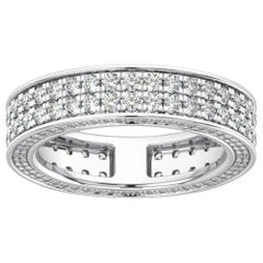 Bague d'éternité Olivia en platine avec diamants 2 carats tw