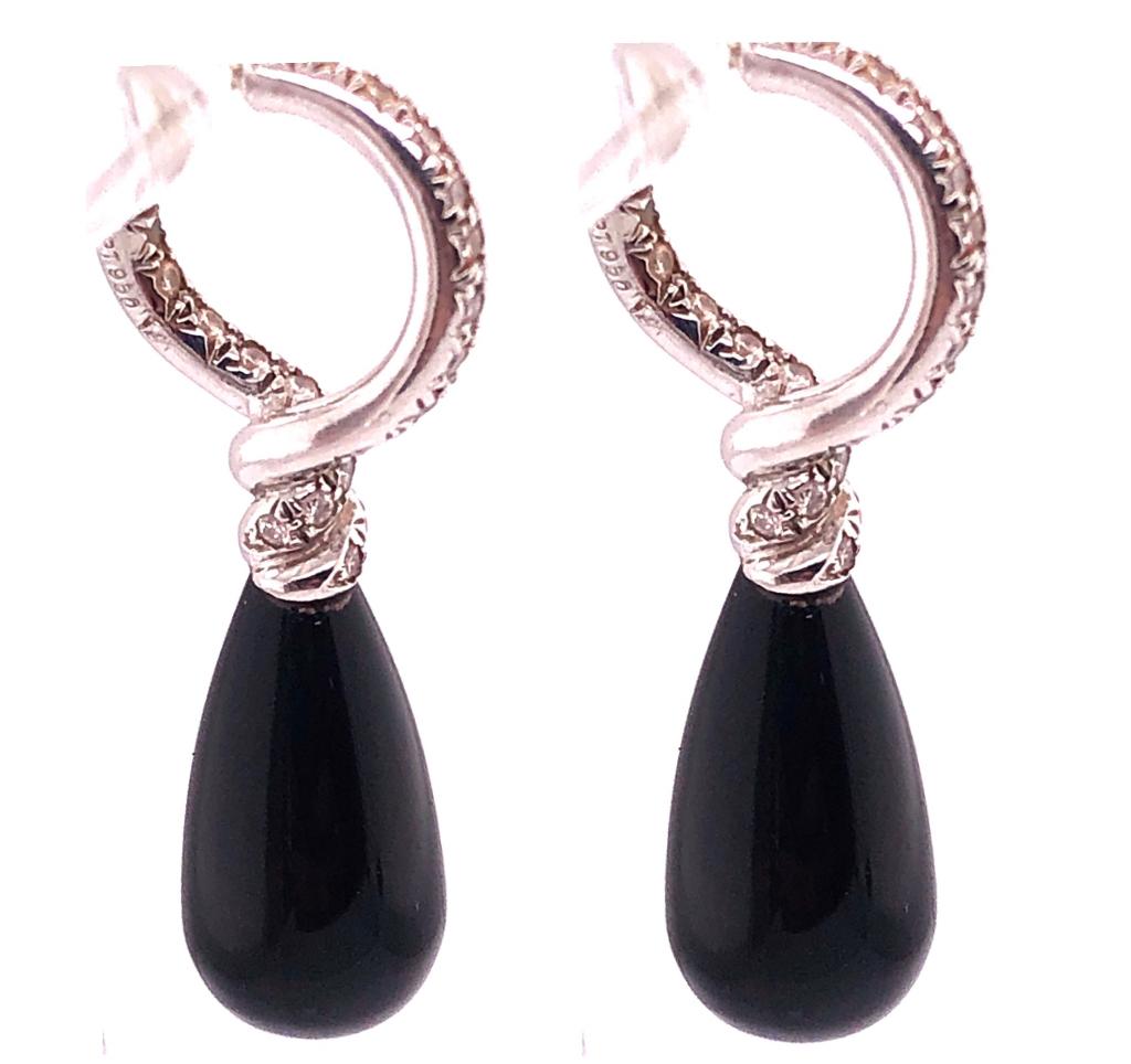 Platin-Onyx-Halskette aus Platin mit abgestuften runden Diamanten im Angebot 10