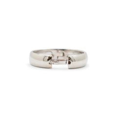 Platinum Open Wedding Band Ring